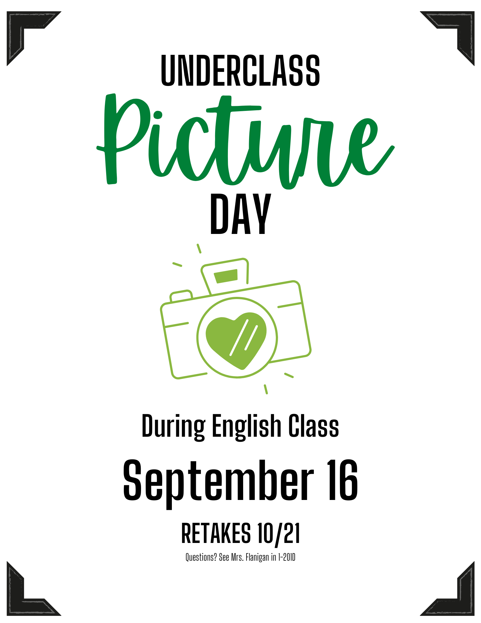 Underclass Picture Day